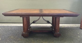 Thomasville Ernest Hemingway Wood And Metal Dining Table