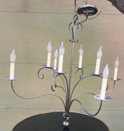 8- Candle Steel Crafters Wrought Iron Chandelier