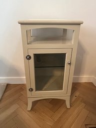 Marble Top Bathroom Cabinet With Glass Shelf