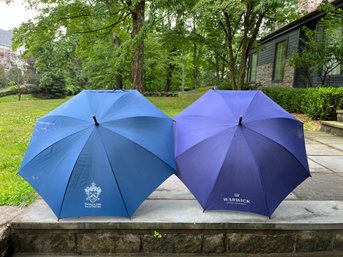 Two Blue Umbrella