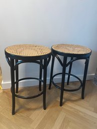 2 Thonet Cane Stools