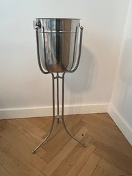 Stainless Steel Ice/wine Bucket And Stand