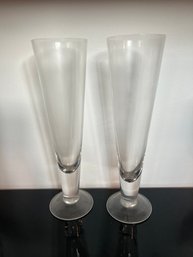 2 Pilsner Glasses