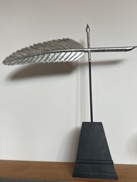 Writing Quill Weather Vane On Heavy Metal Stand (37' Tall)