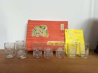 8-Weinreise Large Shot Glasses In Original Box