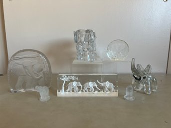 Glass Elephants: Paperweights, Hand Blown And More