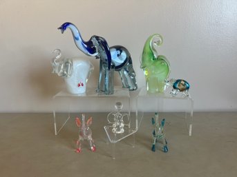 Colored Glass Elephants: Murano And More