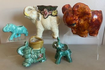 Ceramic Elephant Planters