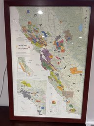 2013 Delong Company Wine Map Of California