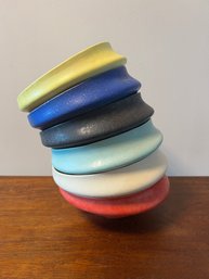 Stackable Mid Century Modern Studio Art Bowls