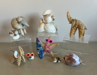 Beach Animals Made Out Of Shells