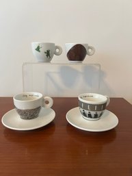 4 Illy Art Espresso Cups LPA