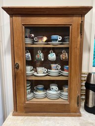 Illy Art Glasses Richard Ginori And Antique Cabinet