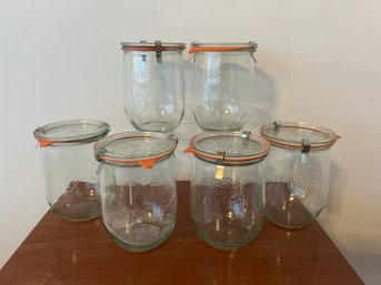 6 Wecks Round Jars