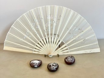 3- Rock Decor And Vintage Fan