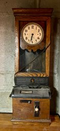 International Time Recording Company 1914 Long Case Recorder Clock