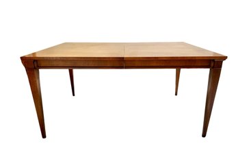All Wood Dining Table With 2 Leaves