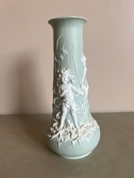 Antique German Jasperware Vase