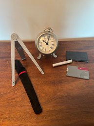 Mantle Clock, Swiss Card, Slim Lighter, Compass, And More