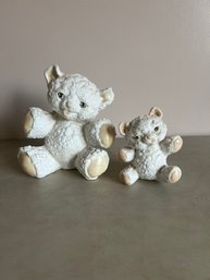 2- Teddy Bear Ceramic Piggy Banks