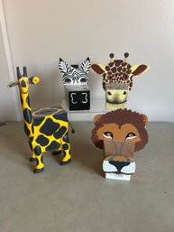 Safari Animal Boxes And Giraffe Coin Bank