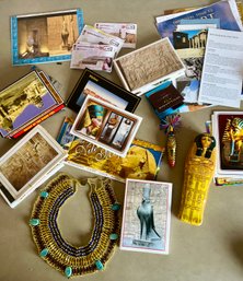 Egyptian Travel Lot: Maps, Post And And More