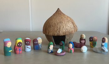 Coconut Nativity Set