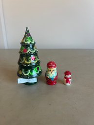 Estonia 2017 Christmas Nesting Tree, Santa And Snowman