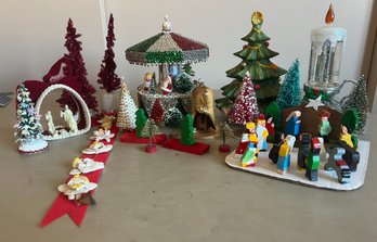 Holiday Music Boxes, Nativities, Trees, Candle Light And More