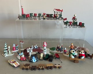 Christmas Mini Train,  Snowflake Village Figures And More