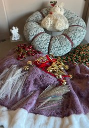 Ugg Tree Skirt, Icicles, Beaded Garland, Bells, And More