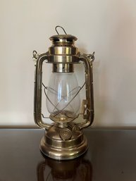 Oil Lamp Brass And Glass Made In India