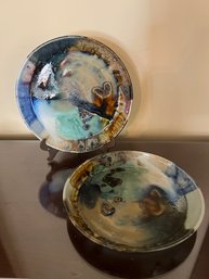 2- Studio Art Plates Signed MC7 84?