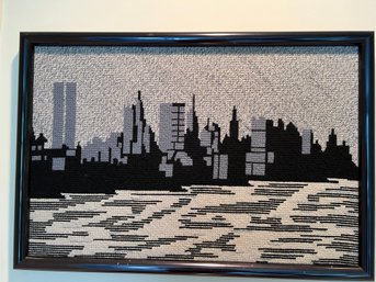 Embroidery Manhattan City Scape