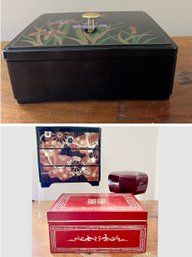 4-Asian Lacquer Boxes