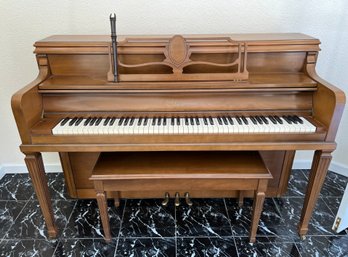Sohmer Rock Maple Upright Piano 34-96 And Recorder