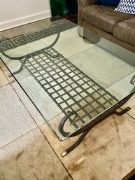 Charleston Forge Glass Top Coffee Table