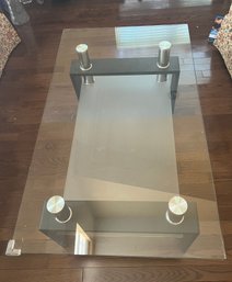 Glass And Metal Table