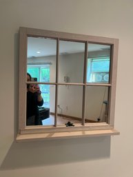 Old Window Turned To Mirror