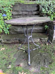 Smith & Hawkins Wood And Wrought Iron Bistro Table