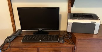 Samsung Monitor: S22D300NY, HP Keyboard: KU-0841 & HP Laser Jet Printer P1006: CB411A