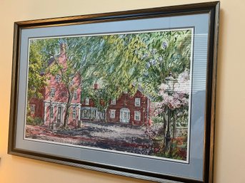 Kevin J Shea 1987 Print Spring Afternoon Nantucket Framed