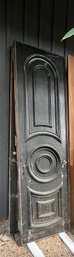 Vintage Double Front Doors With Circular Design And  Very Nice Door Knobs