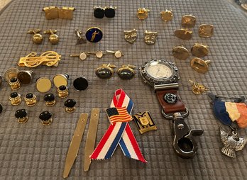 Mens Jewelry: Cufflinks Mostly Gold Filled, Money Clip, And More