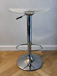 Lucite Adjustable Bar Stool