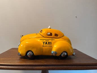 Ceramic Taxi Cookie Jar