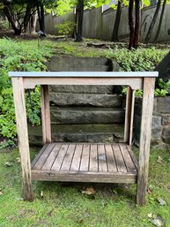 Wood Metal Outdoor Bar Cart