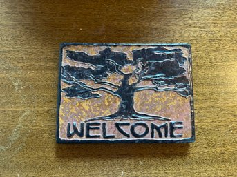 Ceramic Welcome Sign