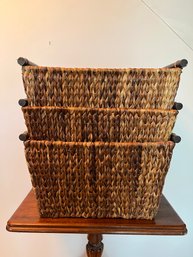 Crate & Barrel Baskets (set Of 3)