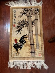 Chinese Rooster Rug By Xu Beihong